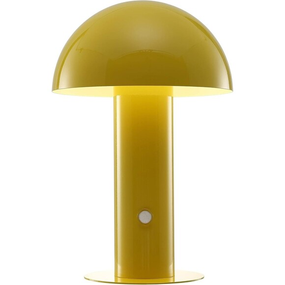 JONATHAN Y Lamp Yellow Mushroom Rechargeable Touch 7.13"D x 7.13"W x 10.75"H NEW - Picture 4 of 6